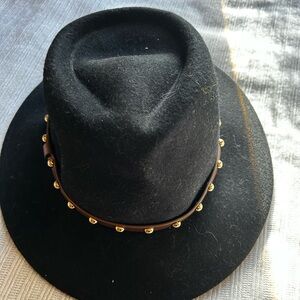 Black Studded Hat